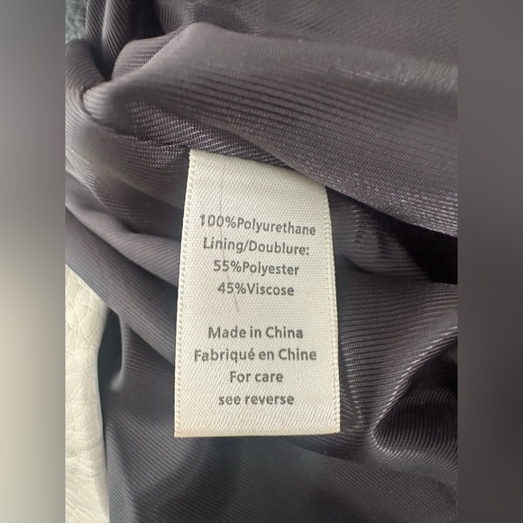 NWT Ronny Kobo Baylor Faux Leather Trench Coat. Size Large. - Picture 12 of 15